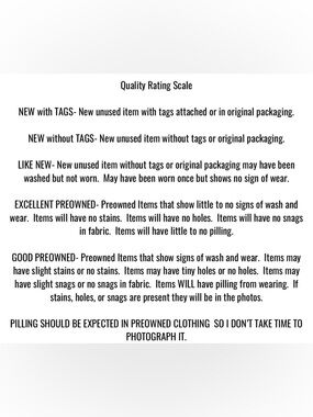 PROMOTIONAL SIGNAGE DO NOT PURCHASE-Quality Rating Scale